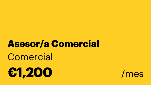 Asesor/a Comercial