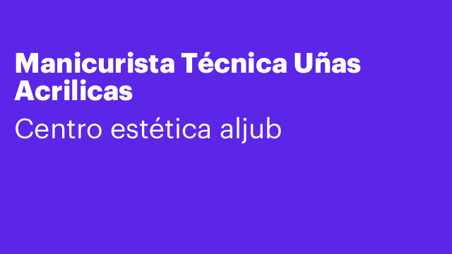 Manicurista Técnica Uñas Acrilicas