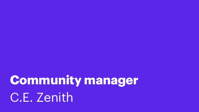 Community manager