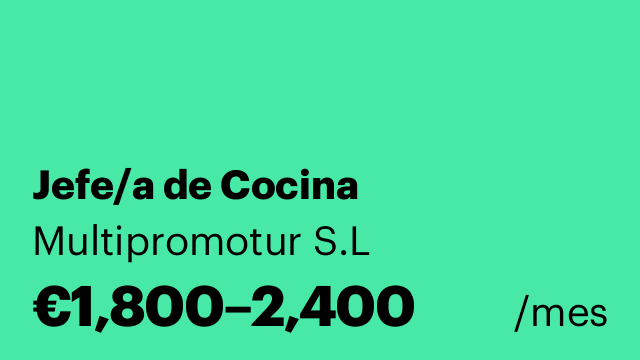 Jefe/a de Cocina