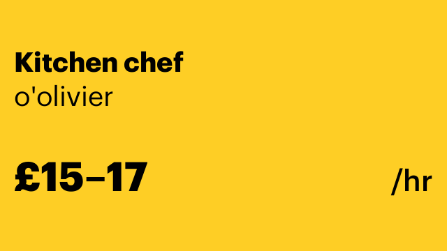 Kitchen chef