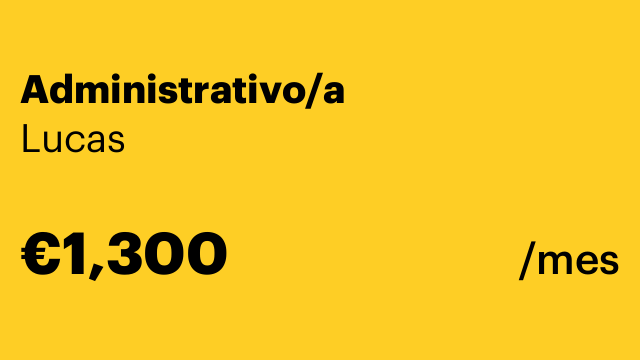 Administrativo/a