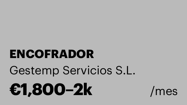 ENCOFRADOR