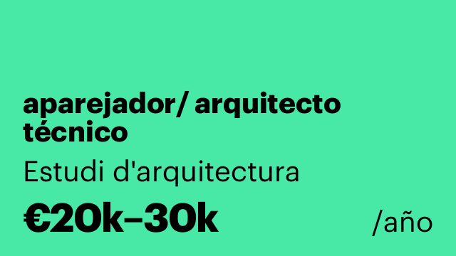 aparejador/ arquitecto técnico
