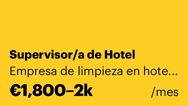 Supervisor/a de Hotel