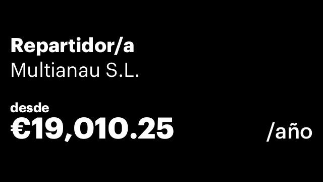 Repartidor/a