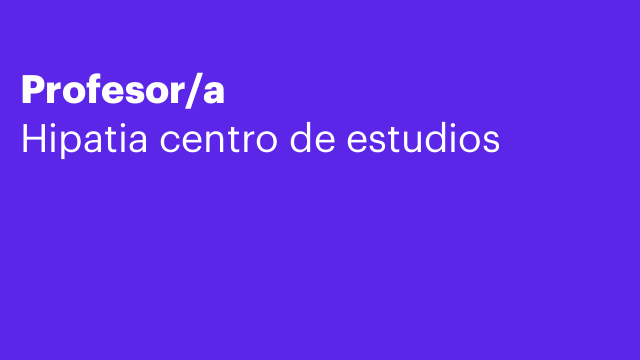 Profesor/a