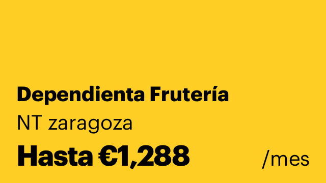 Dependienta Frutería