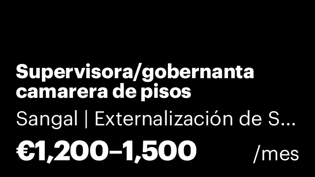 Supervisora/gobernanta camarera de pisos