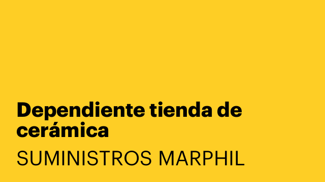 Dependiente tienda de cerámica