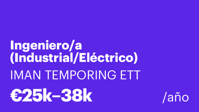 Ingeniero/a (Industrial/Eléctrico)