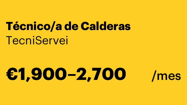 Técnico/a de Calderas
