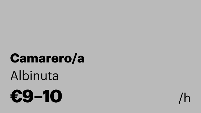 Camarero/a