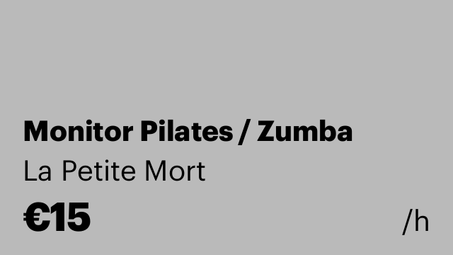 Monitor Pilates / Zumba