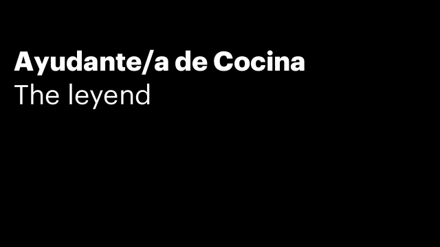 Ayudante/a de Cocina