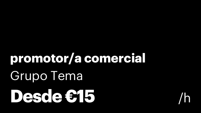 promotor/a comercial