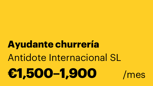 Ayudante churrería