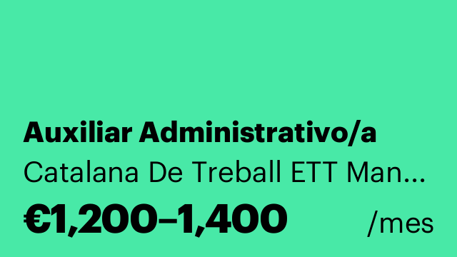 Auxiliar Administrativo/a