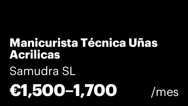 Manicurista Técnica Uñas Acrilicas