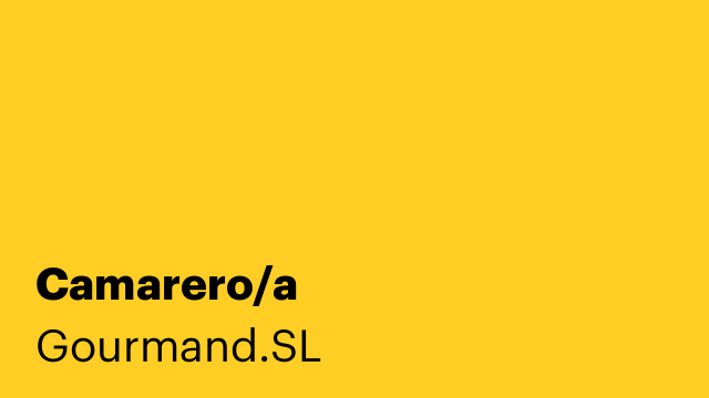 Camarero/a