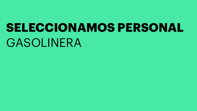 SELECCIONAMOS PERSONAL