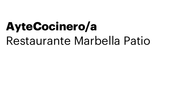 AyteCocinero/a