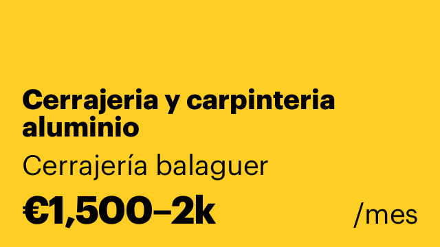 Cerrajeria y carpinteria  aluminio
