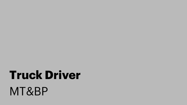 Truck Driver