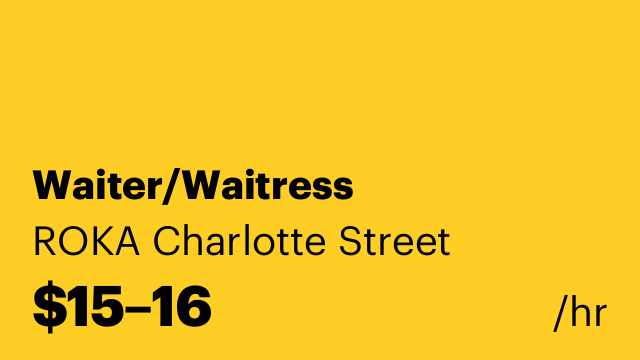 Waiter/Waitress
