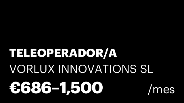 TELEOPERADOR/A