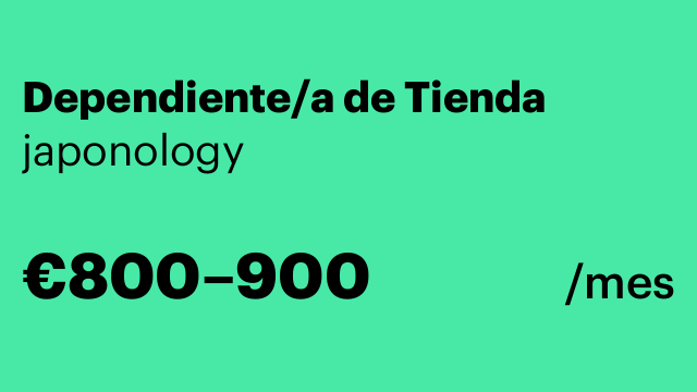 Dependiente/a de Tienda