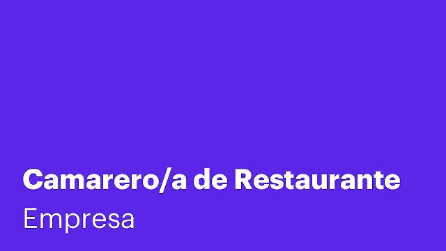 Camarero/a de Restaurante