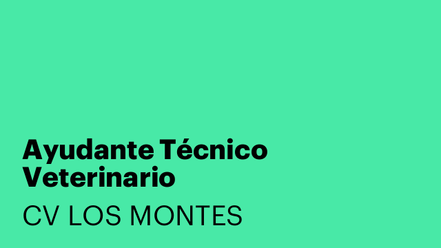 Ayudante Técnico Veterinario