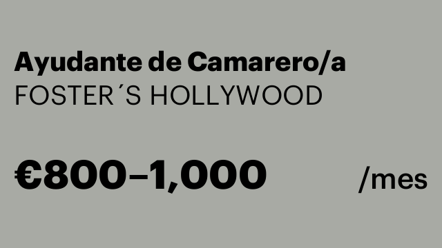 Ayudante de Camarero/a