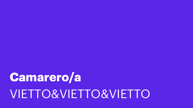 Camarero/a