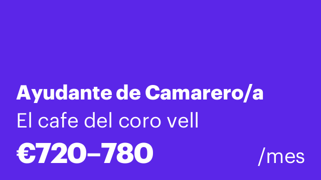 Ayudante de Camarero/a