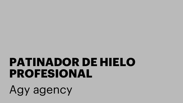 PATINADOR DE HIELO PROFESIONAL