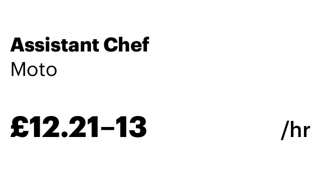 Assistant Chef
