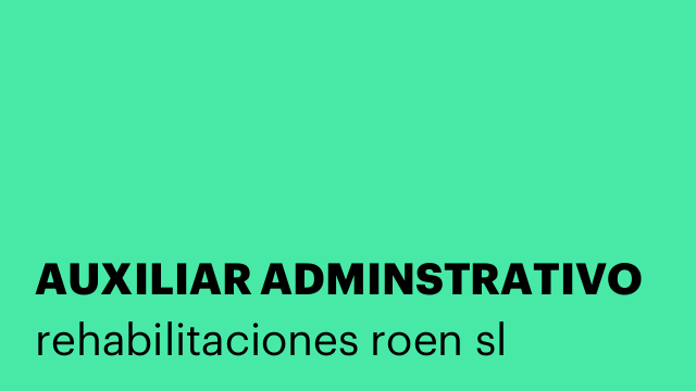 AUXILIAR ADMINSTRATIVO
