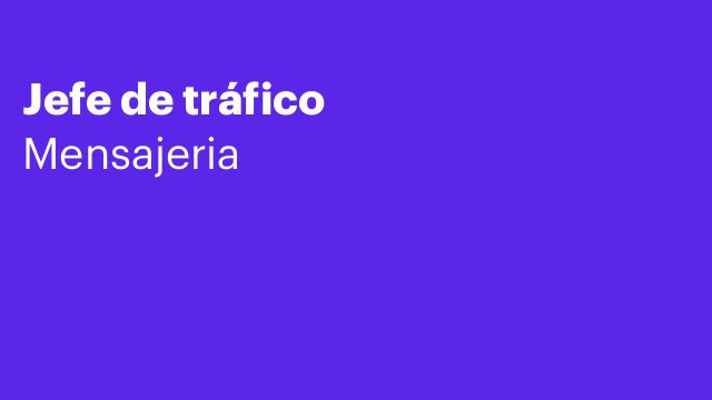 Jefe de tráfico
