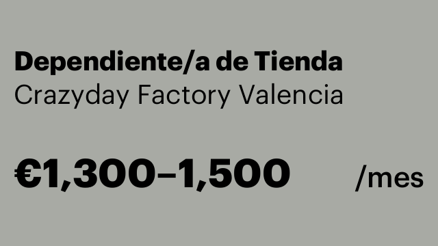 Dependiente/a de Tienda