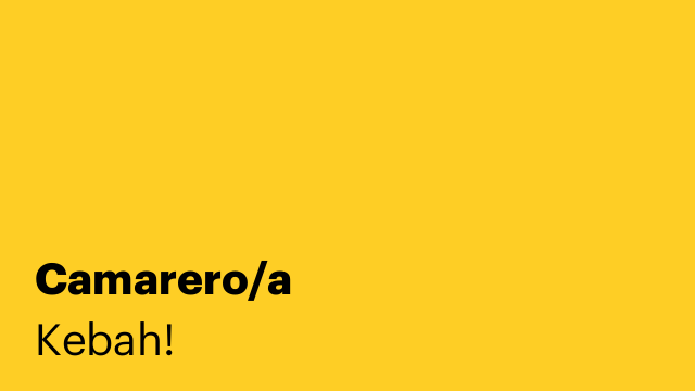 Camarero/a