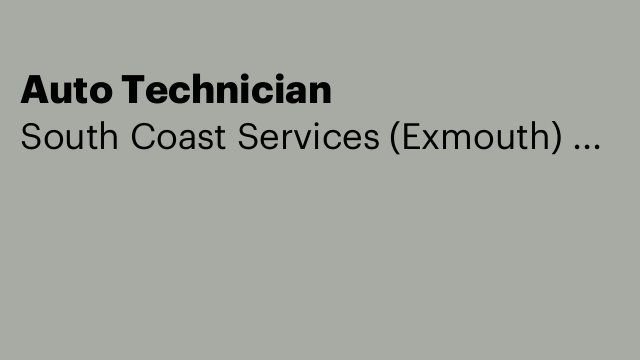 Auto Technician