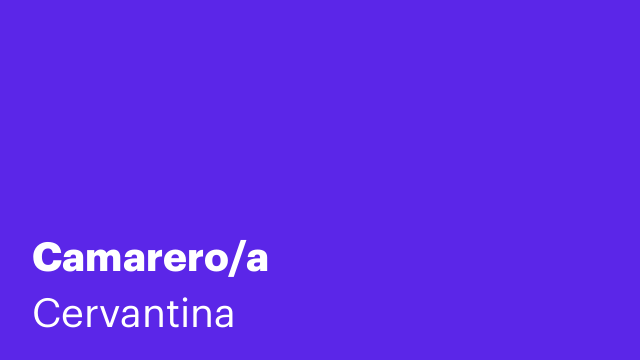Camarero/a