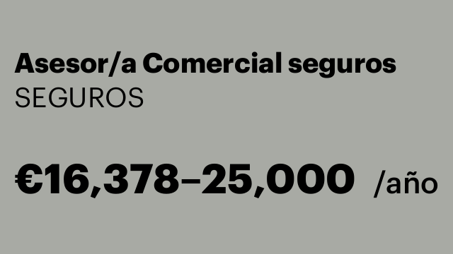 Asesor/a Comercial seguros