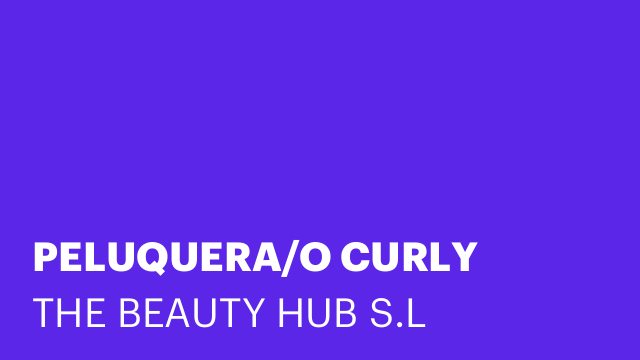 PELUQUERA/O CURLY