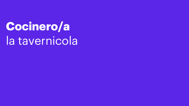 Cocinero/a