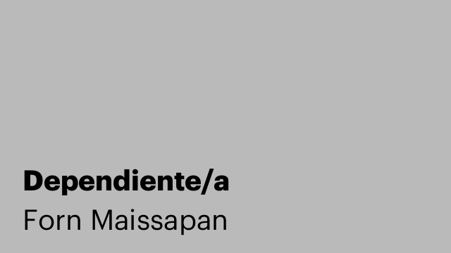 Dependiente/a