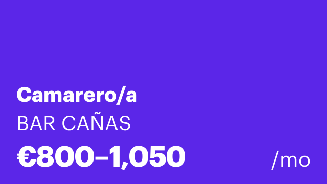 Camarero/a