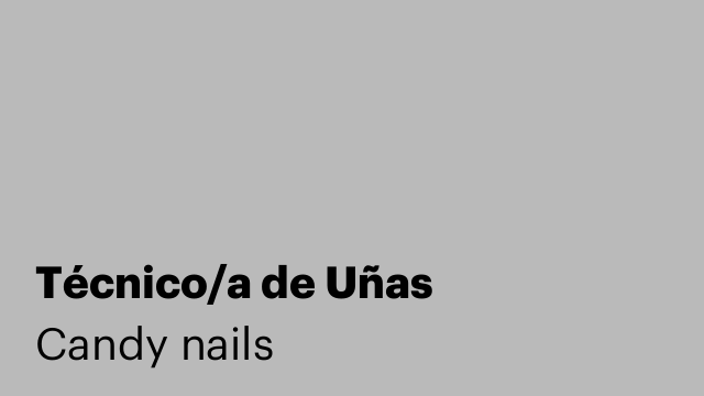 Técnico/a de Uñas